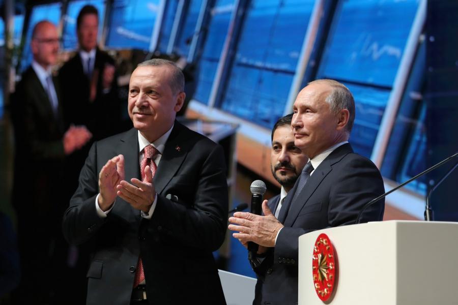 Távgyógyítás után a távavatás: Putyin és Erdogan együtt szentelte fel a gázvezetéket