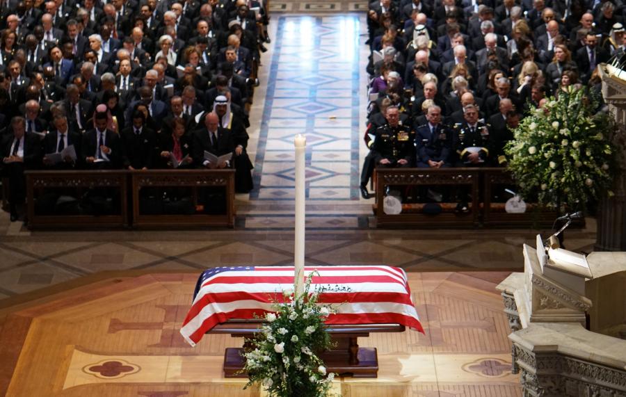 Elbúcsúztatták George H.W. Busht a washingtoni katedrálisban