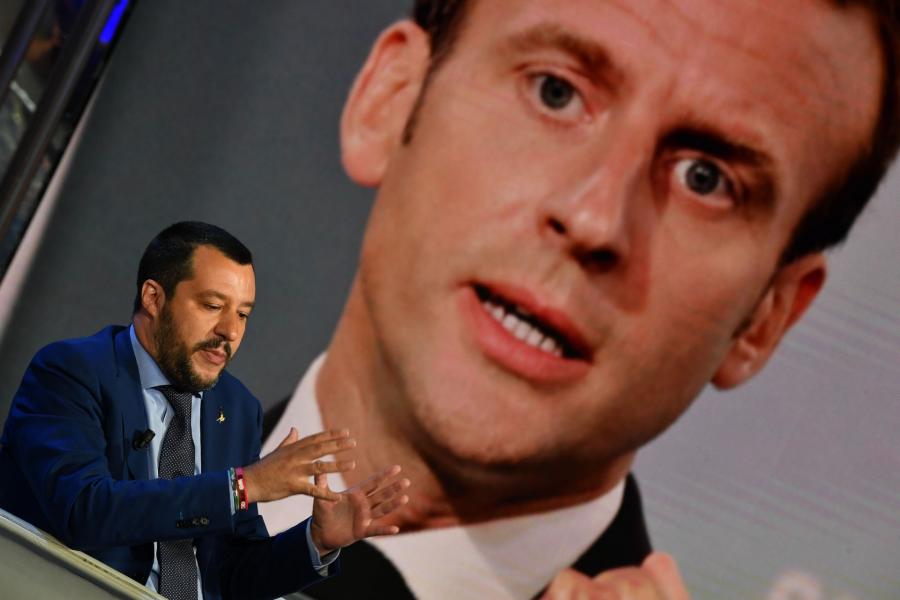 Macron és Salvini: rossz szomszédi viszony