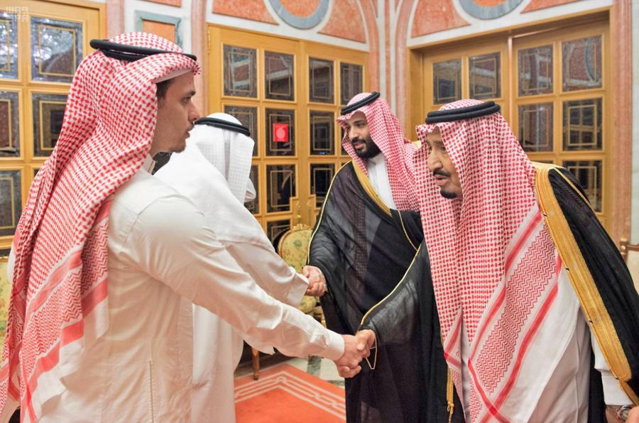Hasogdzsi fia a szaúdi uralkodóház  védelmére kelt