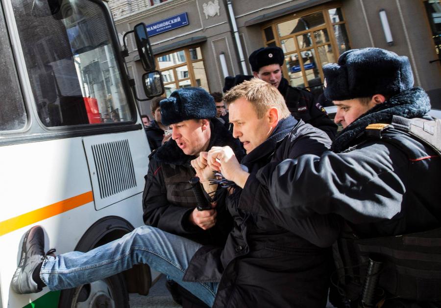 Már készülnek az oroszok Navalnij őrizetbevételére