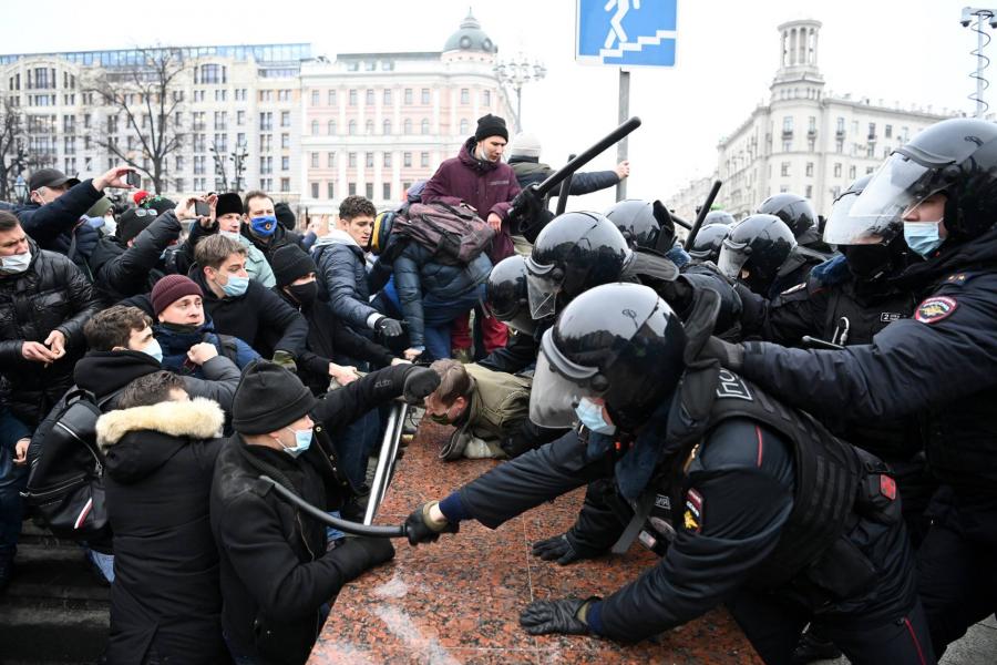 A német kormány elítéli az orosz hatóságok aránytalan fellépését a tüntetőkkel szemben