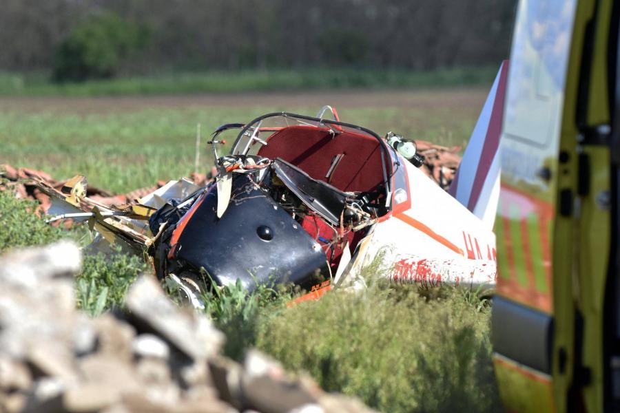 Nem sokkal felszállás után lezuhant egy kisrepülőgép Törökszentmiklósnál