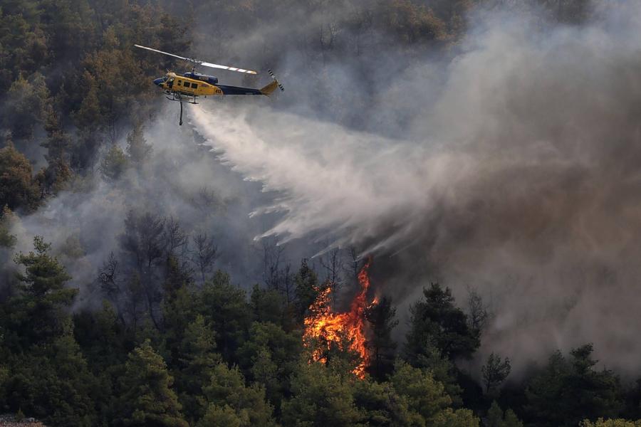 Görögországban újra erdőtűz pusztít