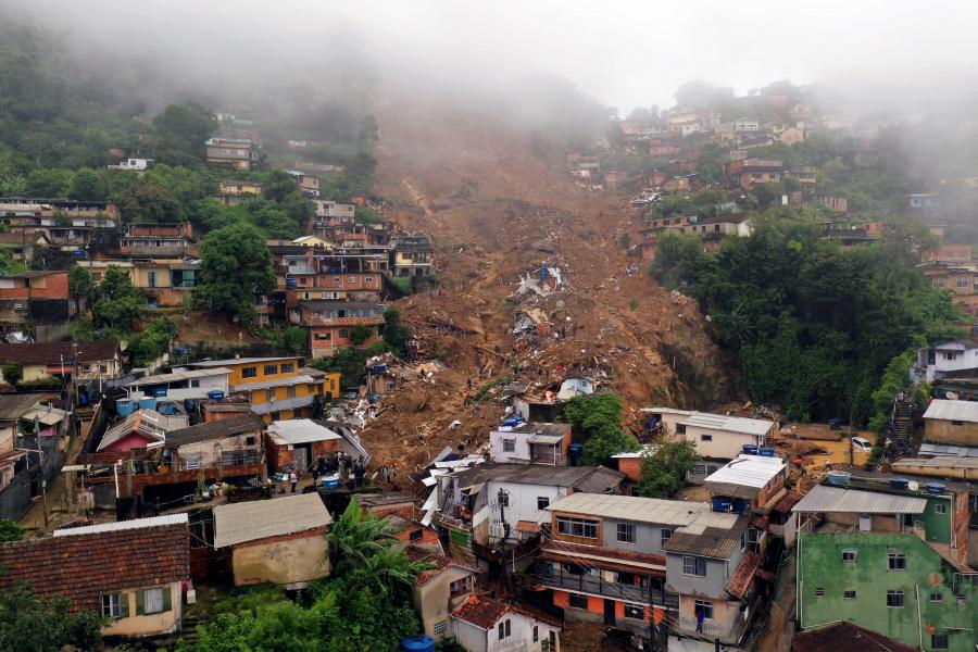Videón a csaknem száz ember halálát okozó brazíliai földcsuszamlás 