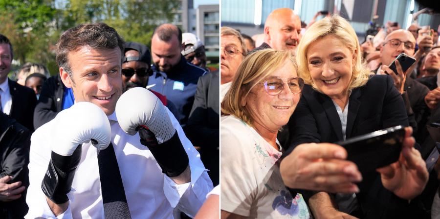 A felmérések szerint Emmanuel Macron a vasárnapi elnökválasztás befutója, de mégsem dőlhet hátra