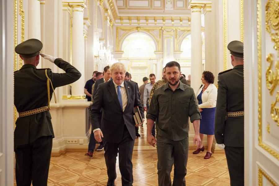 Boris Johnson váratlanul ismét Kijevbe látogatott