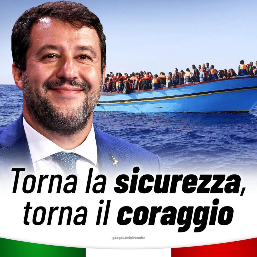 Menekültekkel riogat Salvini