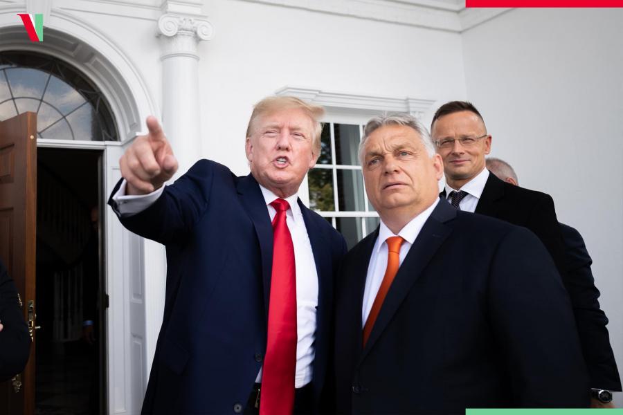 Itt a névsor, díszes társaság kísérte el Orbán Viktort augusztusban, amikor látogatást tett Donald Trumpnál