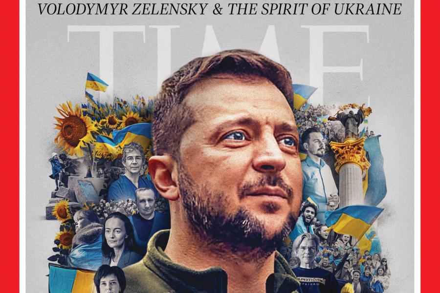 Volodimir Zelenszkij és „Ukrajna lelke” lett az év embere a Time magazinnál