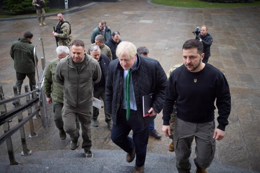 Boris Johnson megint Kijevben van