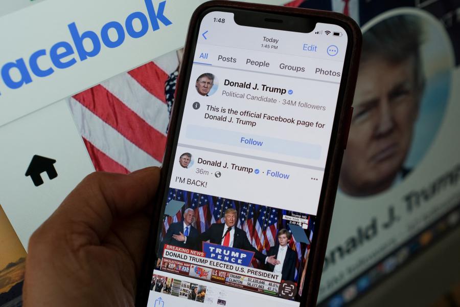 Donald Trump a Capitolium ostroma után több mint két évvel visszatért a Facebookra