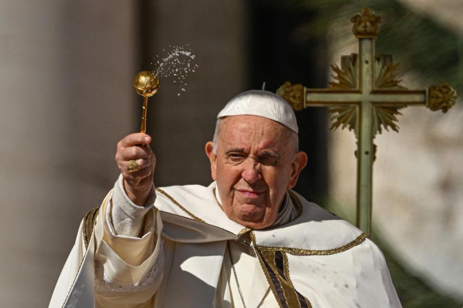 Ferenc pápa az oroszoknak üzent húsvéti beszédében