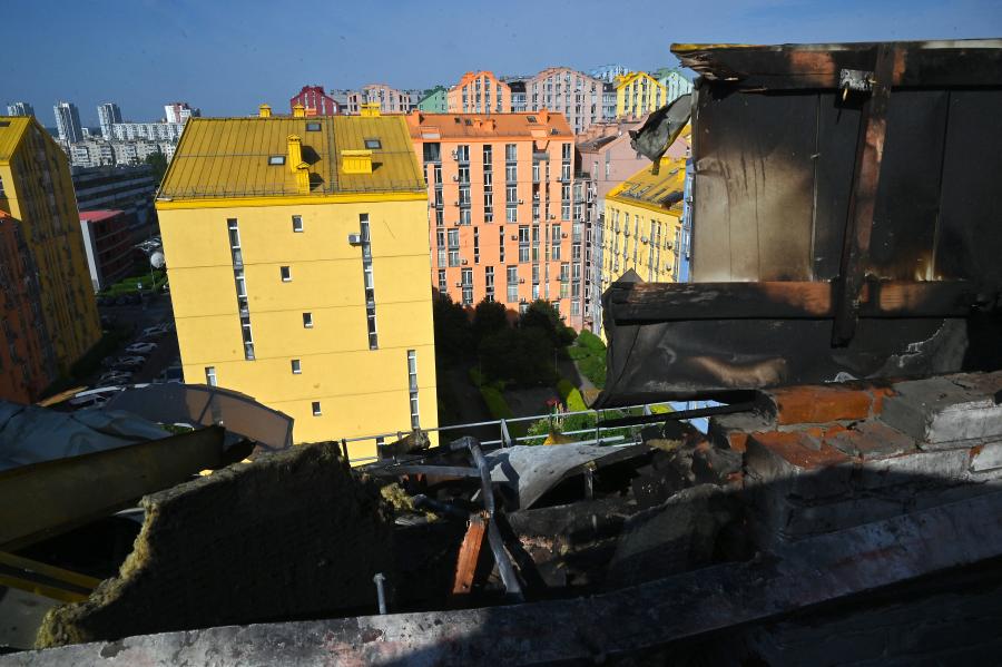 Újra drónokkal támadták Kijevet az oroszok