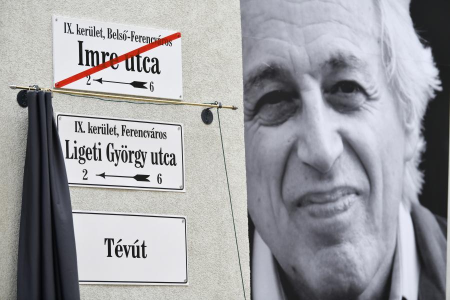Utcát neveztek el Budapesten Ligeti Györgyről, de saját kérésére oda kellett írni, hogy ez tévút