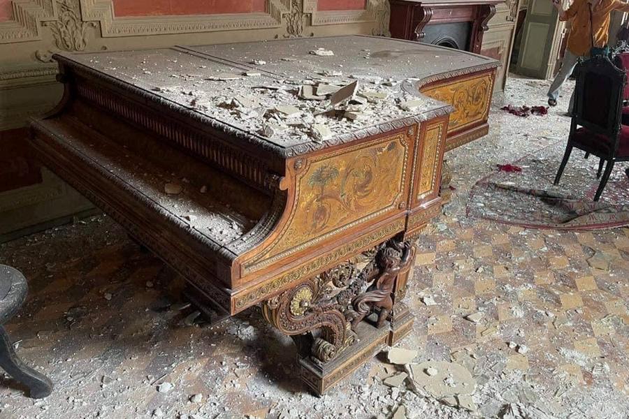 Liszt Ferenc zongorája is megsérült egy orosz légicsapás után Odesszában