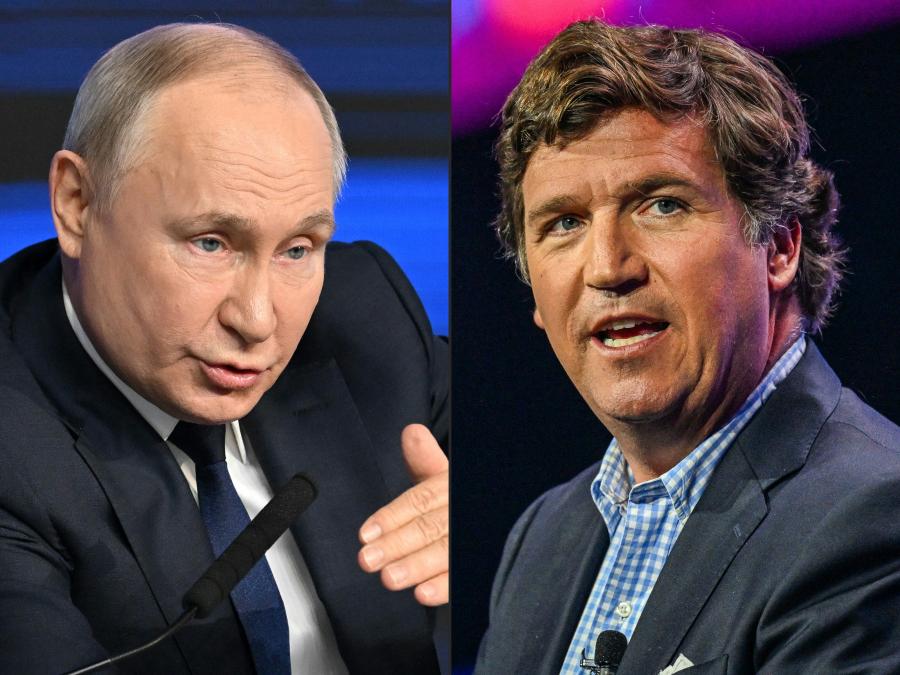 Tucker Carlson bejelentette, hogy interjút készít Vlagyimir Putyinnal Moszkvában, bár tudja, hogy ez kockázatos