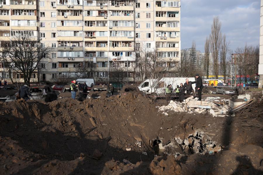 Rakétákkal lőtték a megszállók Kijevet, több sérültet kórházba szállítottak