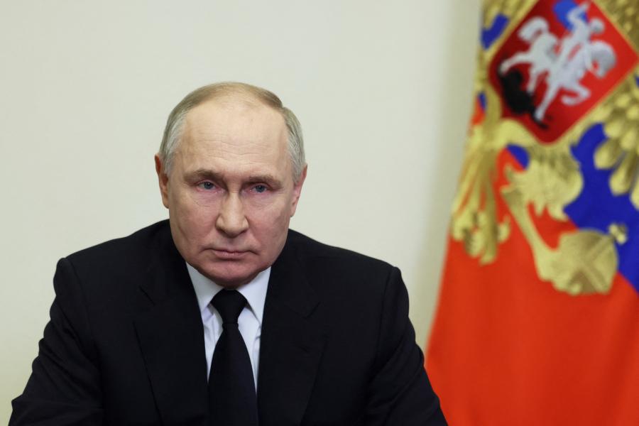 Vlagyimir Putyin: Ukrajna felé tartottak a terroristák, amikor elfogták őket, segítséget kaptak volna a határ átlépéséhez 