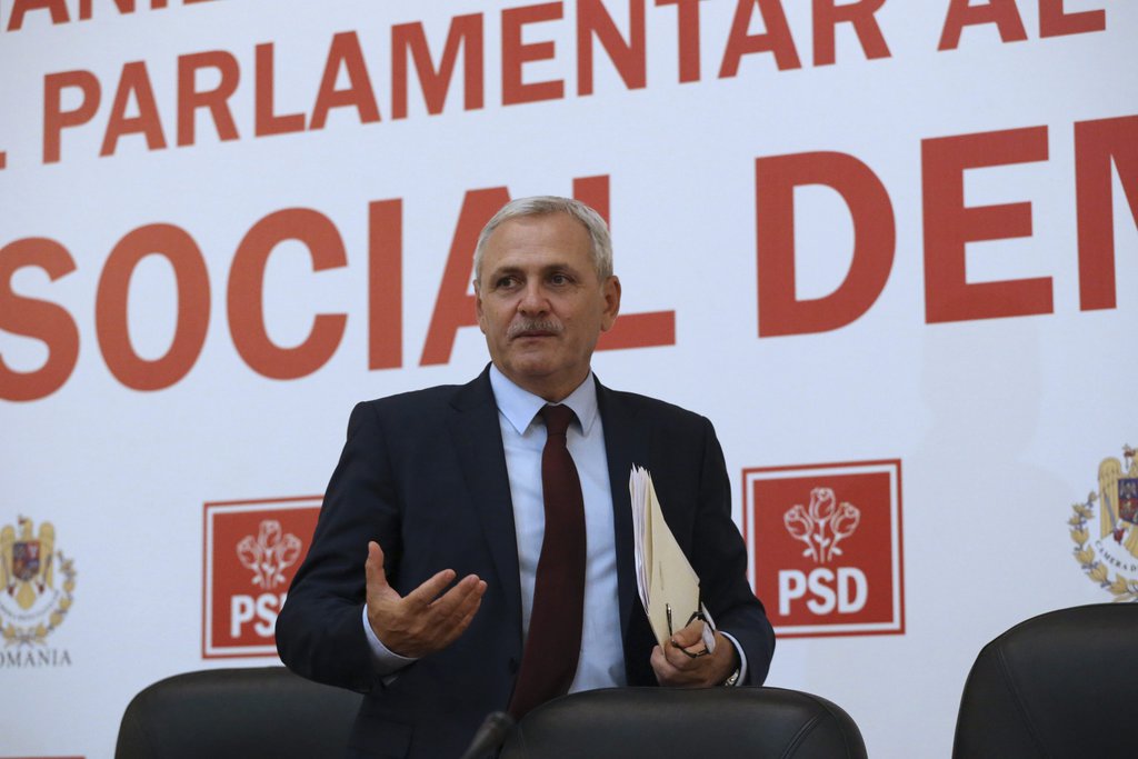 Liviu Dragnea, a román Szociáldemokrata Párt (PSD) elnöke 