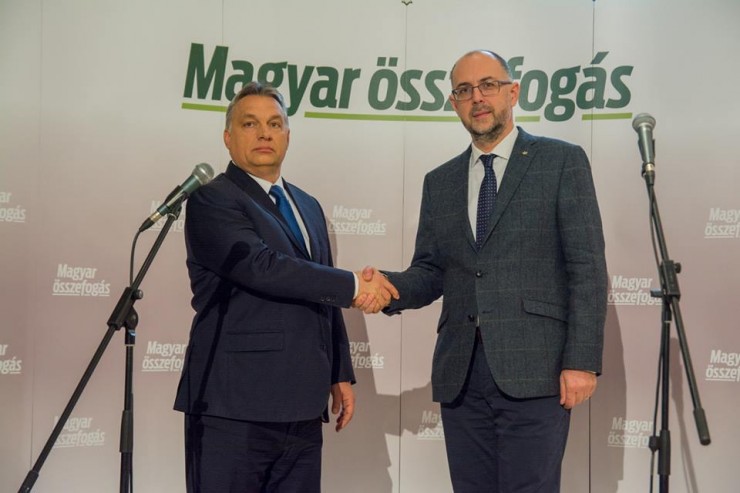 Orbán Viktor és Kelemen Hunor, az RMDSZ elnöke 2016-ban. FORRÁS: RMDSZ