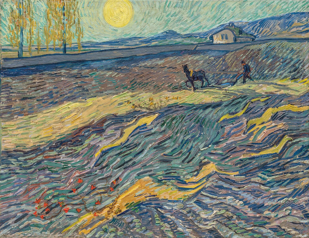 Vincent van Gogh: Laboureur dans un champ (Földműves egy mezőn, 1889)