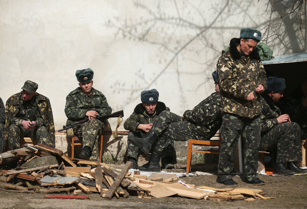 Ételt igen, amerikai fegyvereket nem kapnak az ukrán katonák. Fotó: Sean Gallup/Getty Images