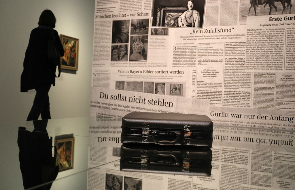 GURLITT-TÁRLAT BONNBAN - A házkutatás során talált bőrönd Monet képét is magában rejtette