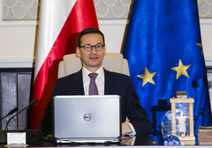 A lengyel miniszterelnök, Mateusz Morawiecki - AFP fotó