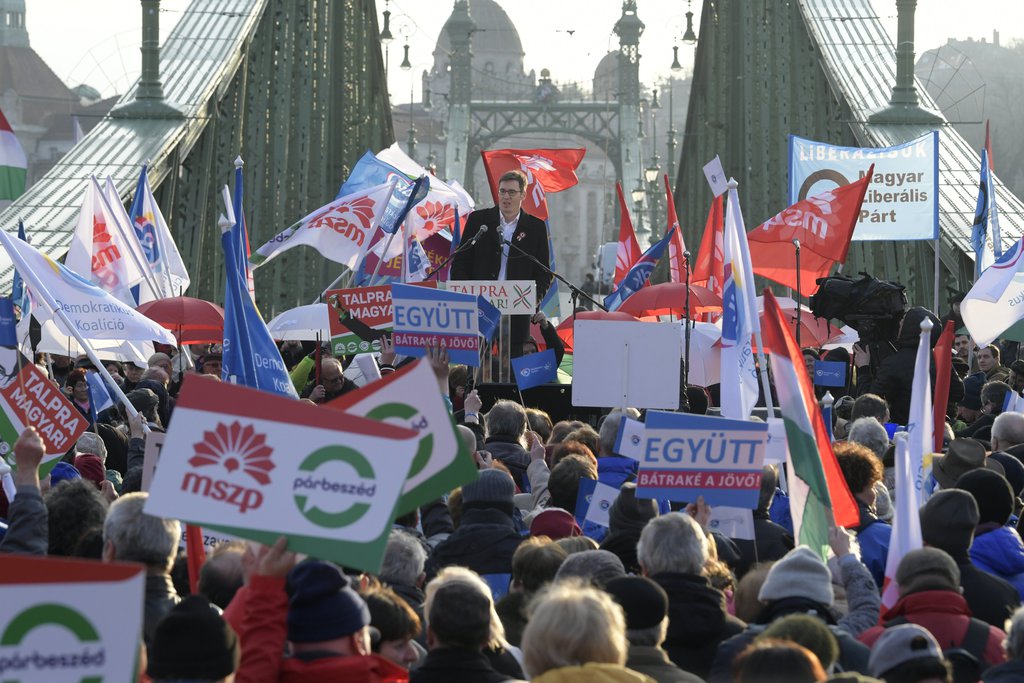 Karácsony Gergely, az MSZP-Párbeszéd miniszterelnök-jelöltje. MTI Fotó: Szigetváry Zsolt