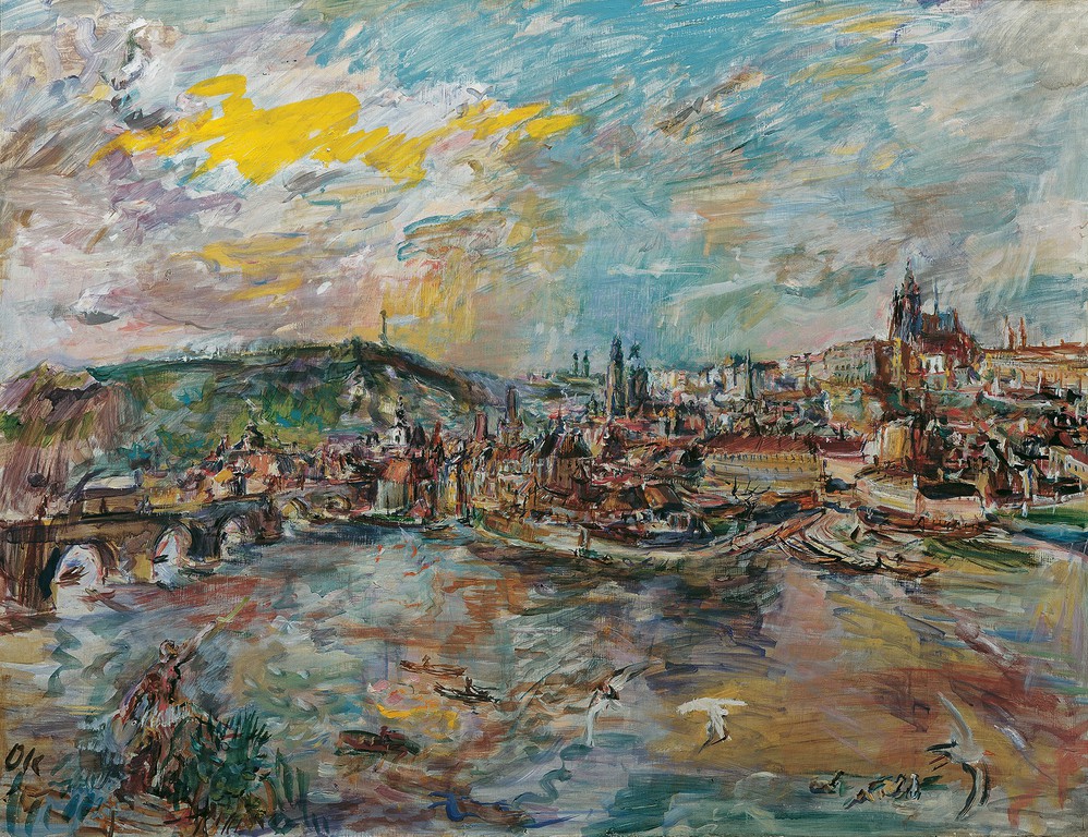 Oscar Kokoschka: Prágai kikötő, 1936