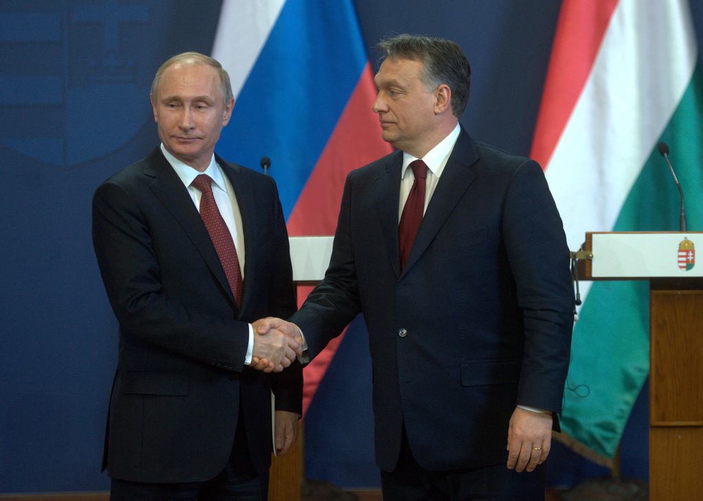 Vlagyimir Putyin orosz elnökkel Budapesten FOTÓ: TÓTH GERGŐ