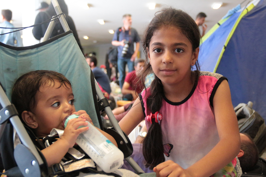 Menekültek a Keleti pályaudvarnál: minden bizonytalan Fotó: Molnár Ádám