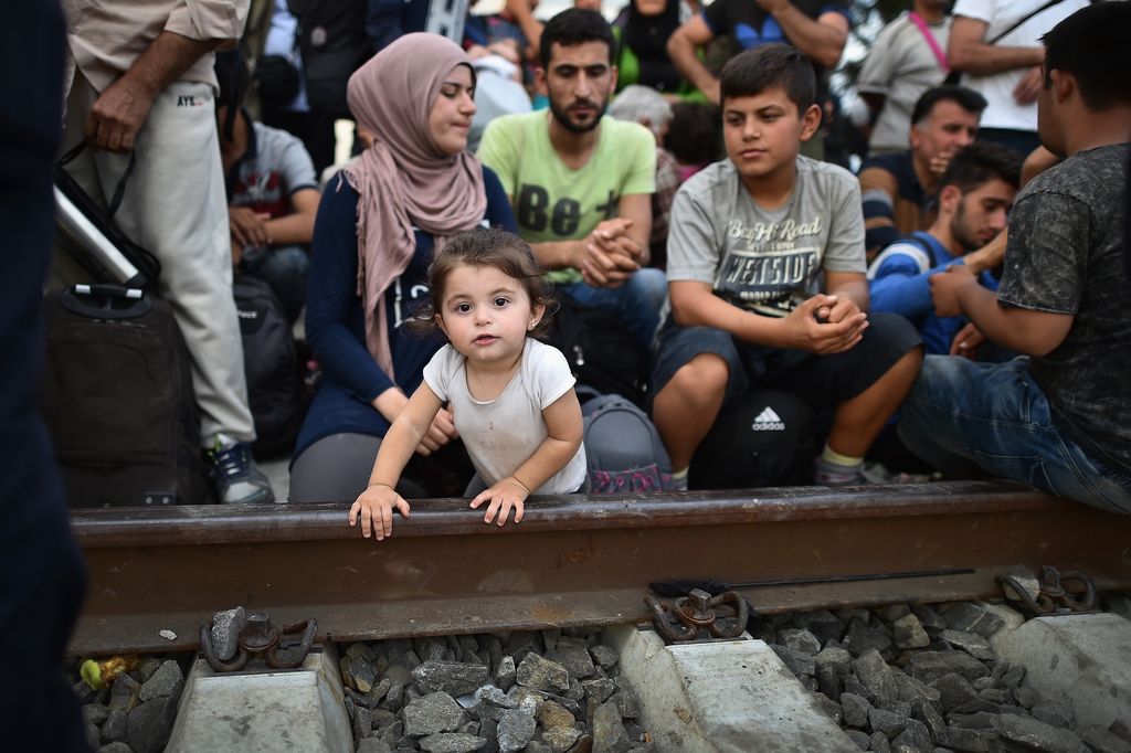 Menekültek a horvát–magyar határon: nyugati sínek FOTÓ: EUROPRESS/GETTY IMAGES/JEFF J. MITCHELL