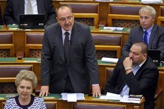 Németh Zsolt és Németh Szilárd a parlamentben. MTI Fotó: Kovács Attila