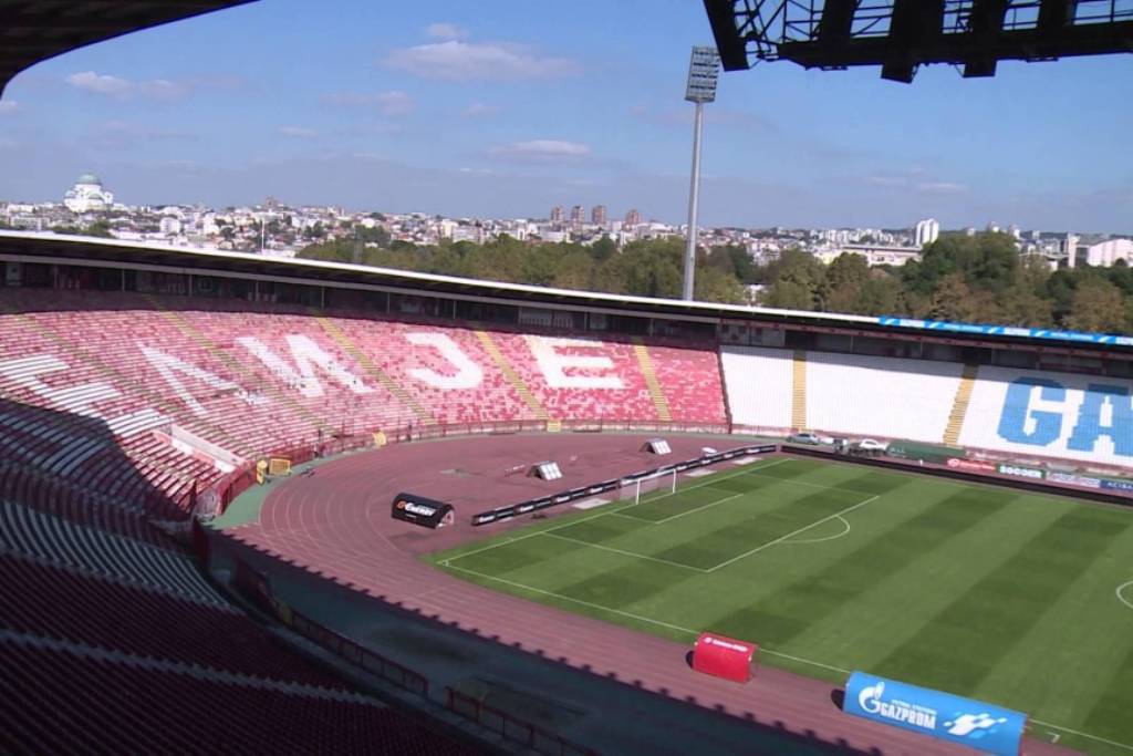 Az FK Crvena zvezda pályája a leghosszabb Európában FOTÓ: YOUTUBE