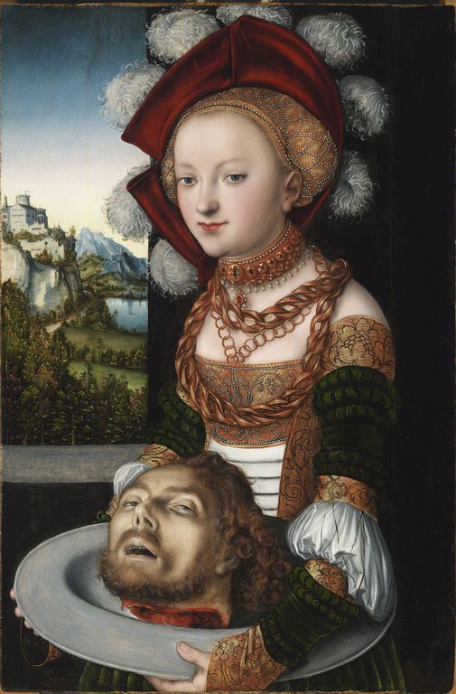 Lucas Cranach: Salome Keresztelő Szent János fejével