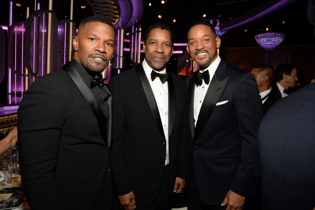 Jamie Foxx, Denzel Washington, Fotó: Michael Kovac/Getty Images