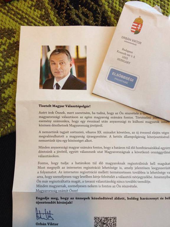 Orbán Viktor levele sok határon túli magyart meglepett FOTÓ: FBCDN-SPHOTOS-A-A.AKAMAIHD.NET