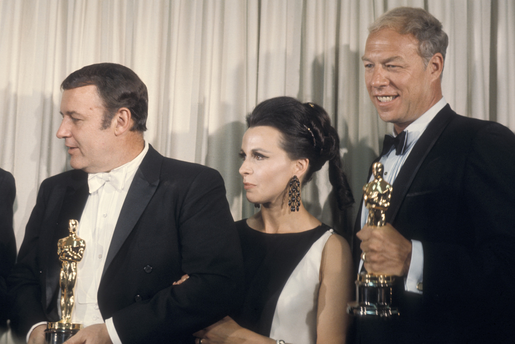 Rod Steiger, Claire Bloom és George Kennedy 1968-ban Fotó: Ron Galella
