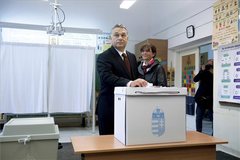 Orbán Viktor és Lévai Anikó MTI Fotó: Koszticsák SZilárd