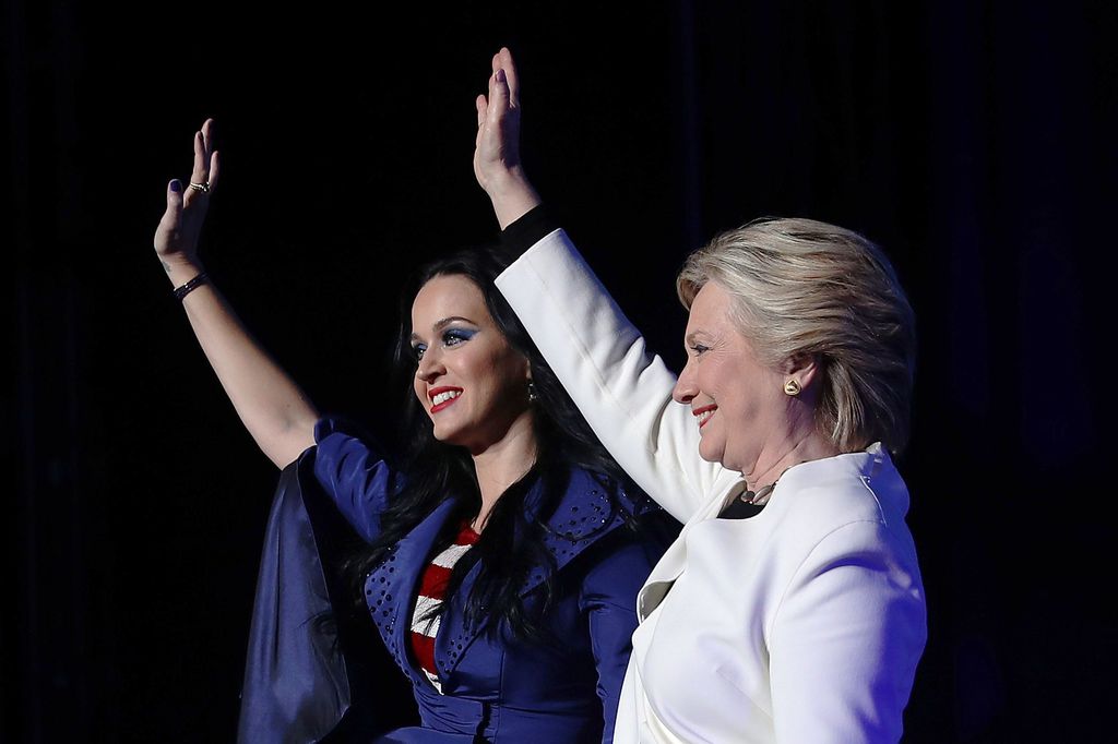 Philadelphiában Katy Perry mozgósított Clinton mellett FOTÓ: EUROPRESS/GETTY IMAGES/JUSTIN SULLIVAN